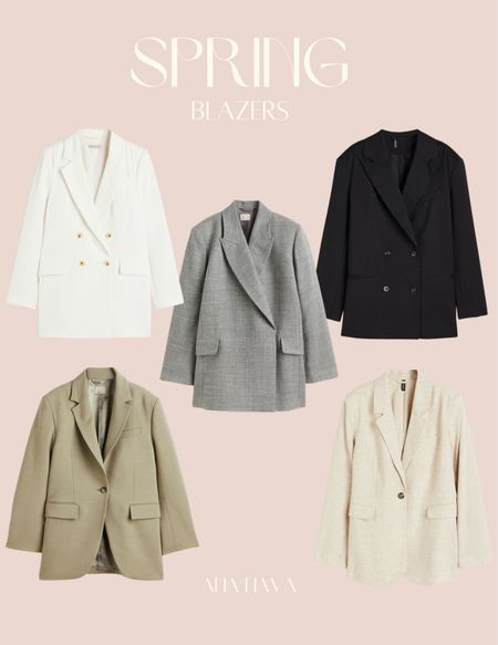 H&M Spring Blazers!
new arrivals, blazers, basics, spring trends 

#LTKunder100 #LTKstyletip
