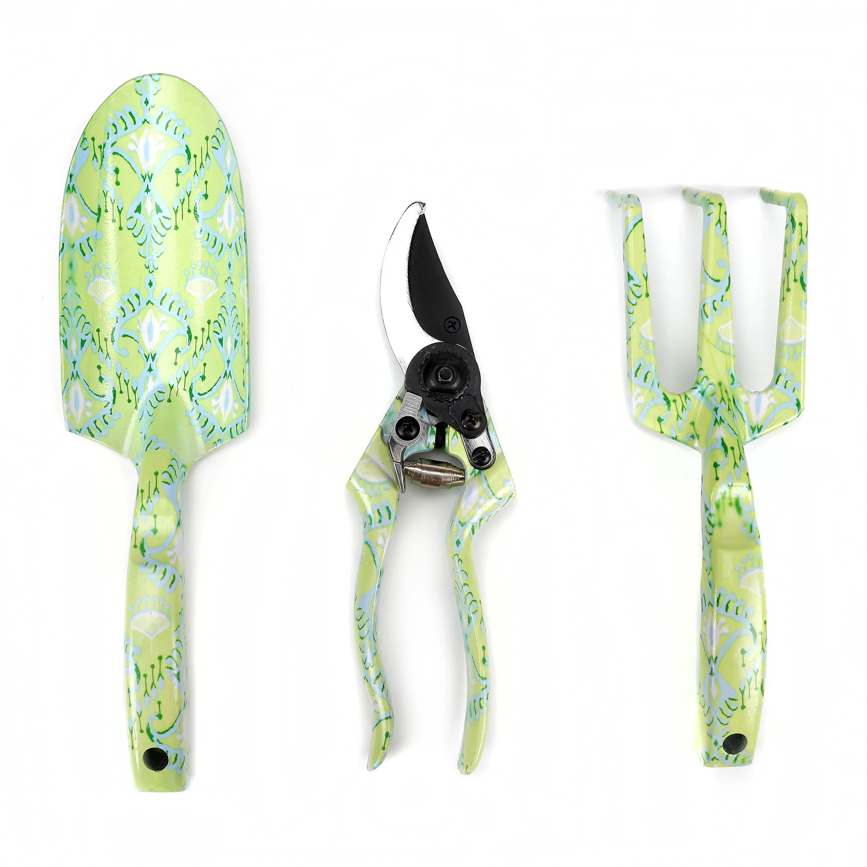 Expert Gardener Green Ikat Gardening Tool Set with Trowel, Cultivator and Pruner | Walmart (US)