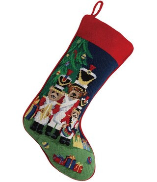Peking Handicraft Christmas Bears Needlepoint Holiday Stocking | Dillard's | Dillard's