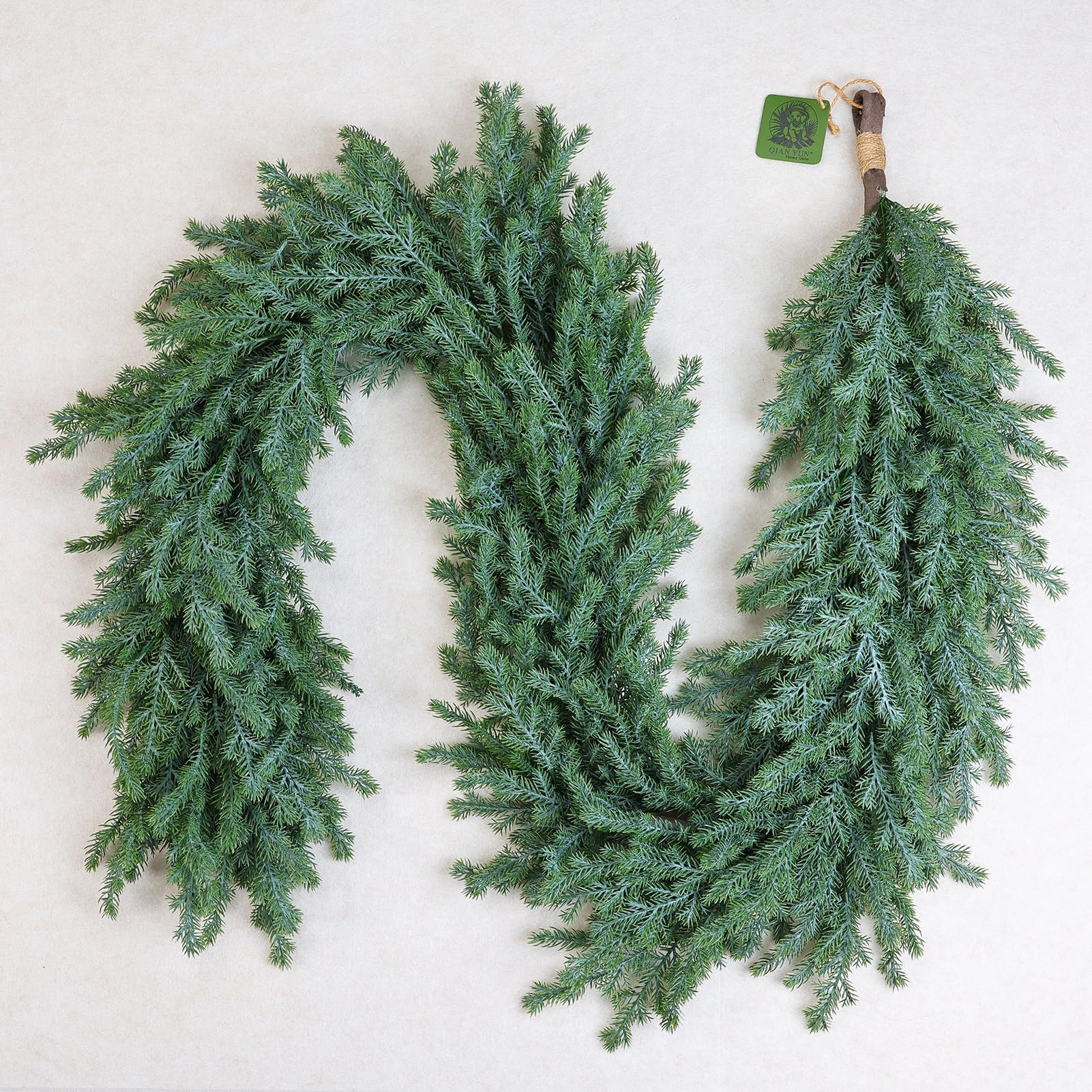 Christmas Decorations – 6FT Artificial Norfolk Pine Garland, Greenery Christmas Garland for Win... | Amazon (US)