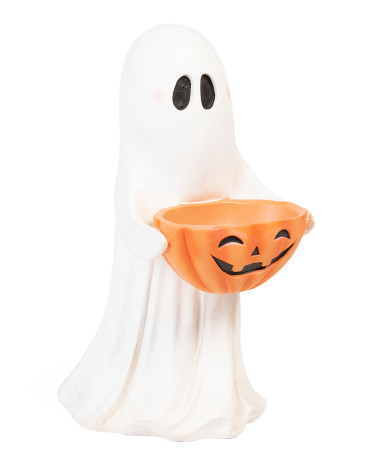 24in Outdoor Safe Ghost Holding Candy Bowl | TJ Maxx