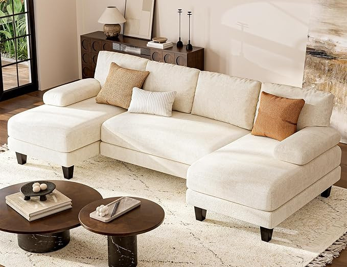 Txtin's U Shaped Sectional Couches for Living Room, 111 Inch Modular Sofa with Double Chaise, Lar... | Amazon (US)