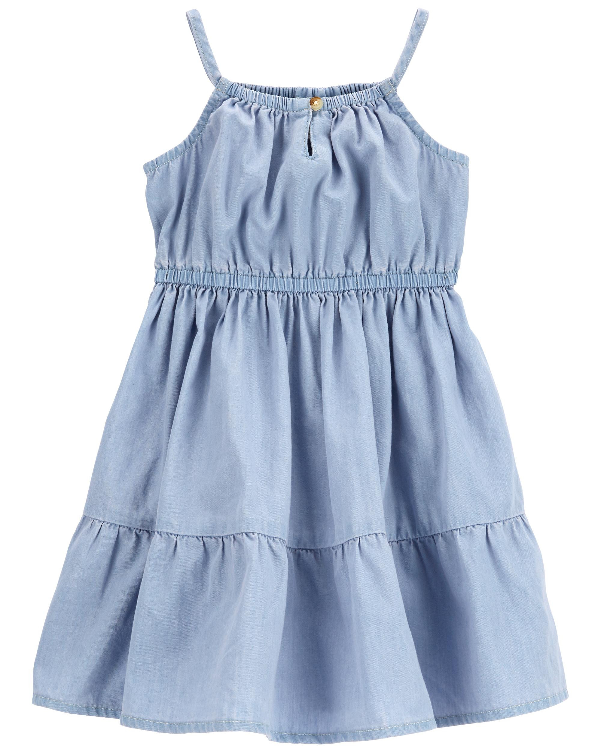 Toddler Tiered Chambray Dress | OshKosh B'gosh