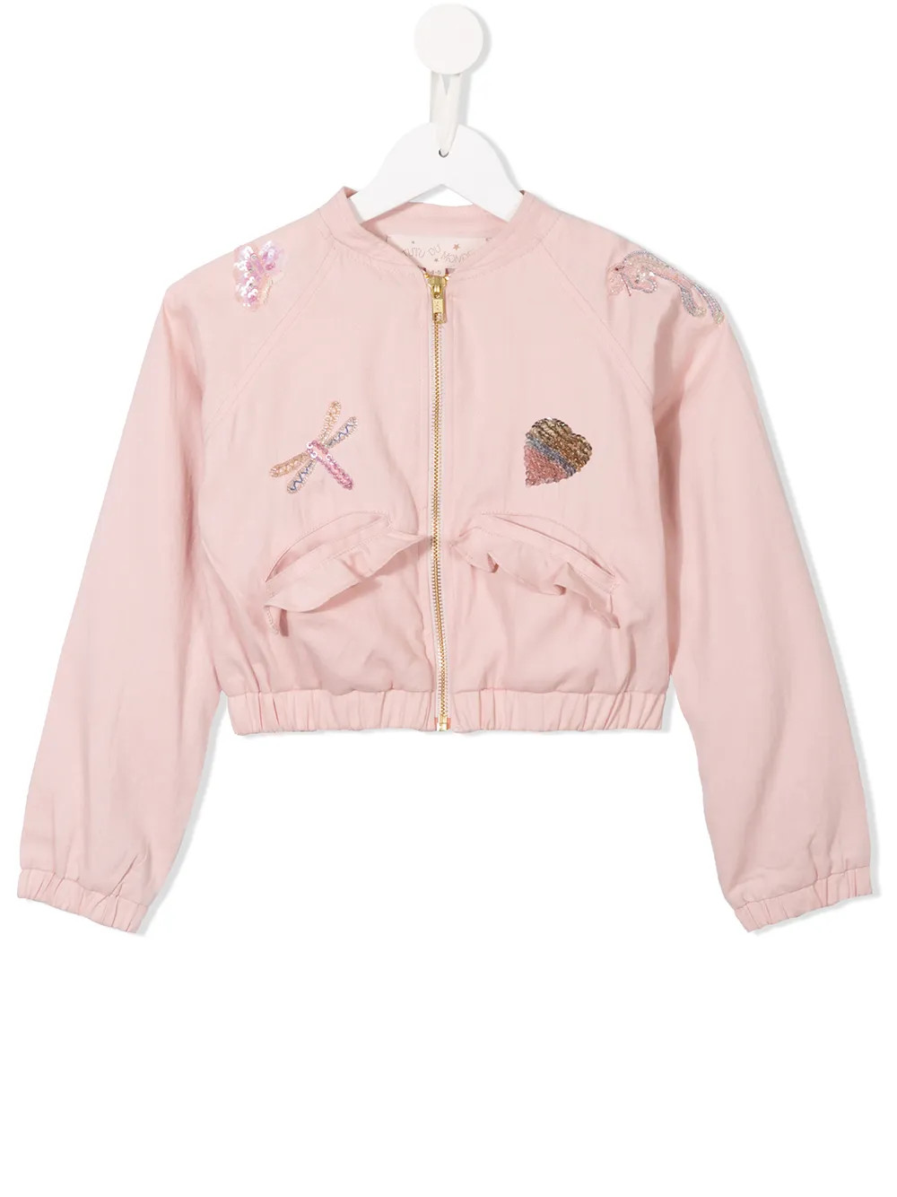 Tutu Du Monde embellished bomber jacket - Pink & Purple | FarFetch Global