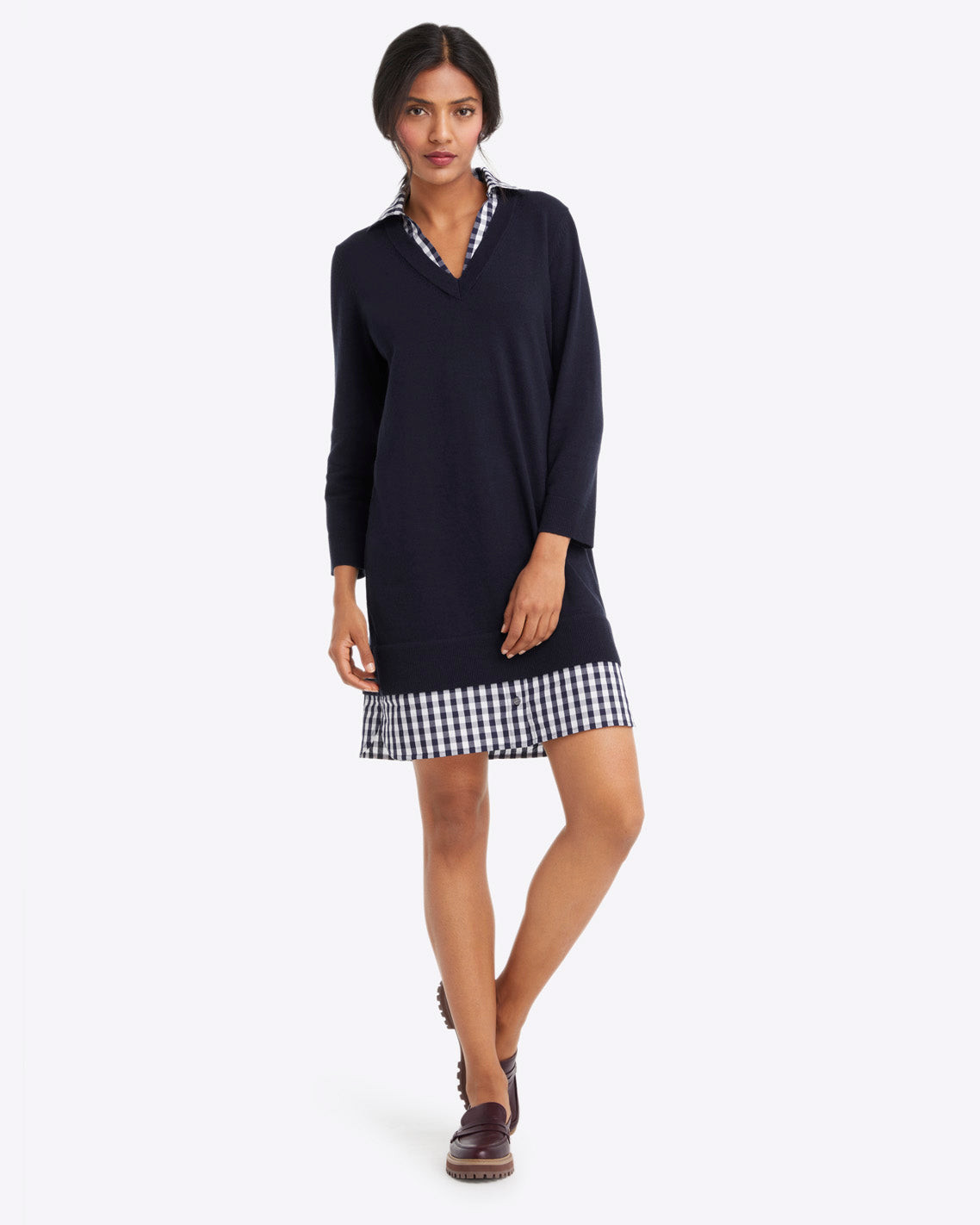 Wool and Cotton Combo Sweaterdress | Draper James (US)