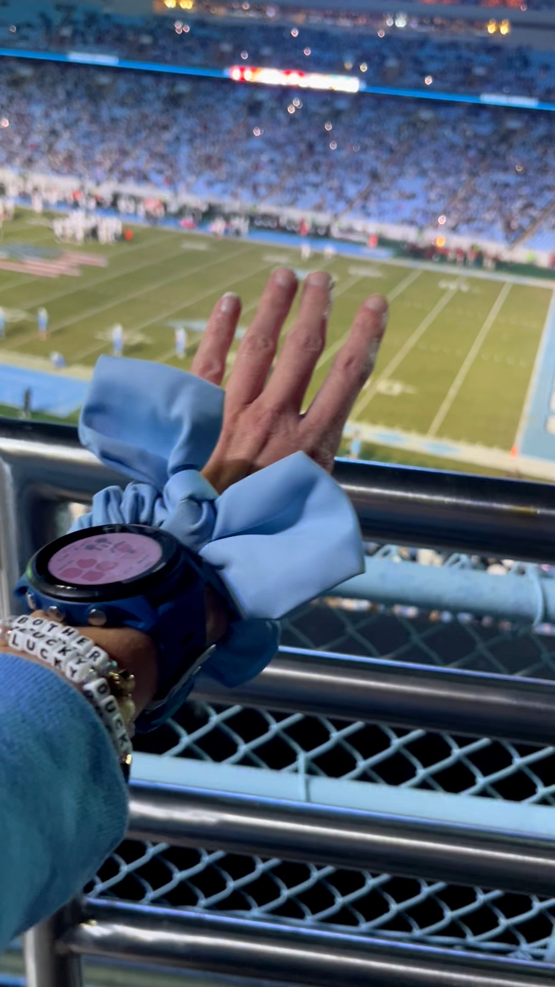 Arm party during the 4th quarter “hand dance” at the UNC football game yesterday! 

Featuring a Stoney Clover Lane classic nylon scrunchie in periwinkle, which is a close match to Carolina blue! Under $30 and would make a great stocking stuffer for the UNC fan in your life. 

I’ve also linked my Garmin Forerunner watch (great holiday gift idea for the athlete or fitness enthusiast in your life) and some similar Little Words Project bracelets (my Donald bracelet is sold out and Winnie the Pooh is from a limited edition collab, but I’ve linked some other Mickey & Friends bracelets! 



#LTKGiftGuide #LTKFindsUnder50