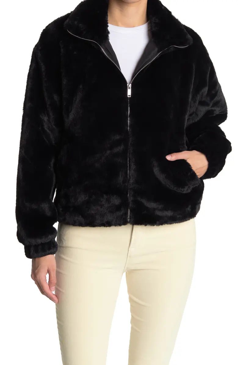 LOVE TOKEN Schwartz Faux Fur Jacket | Nordstromrack | Nordstrom Rack