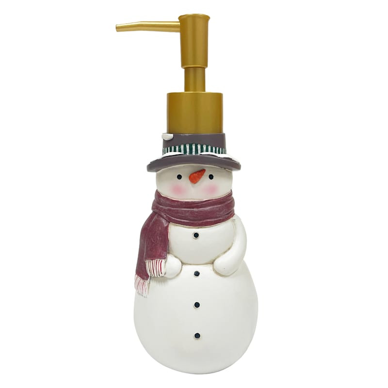 Snowman with Scarf Soap Dispenser, 8.2" | At Home