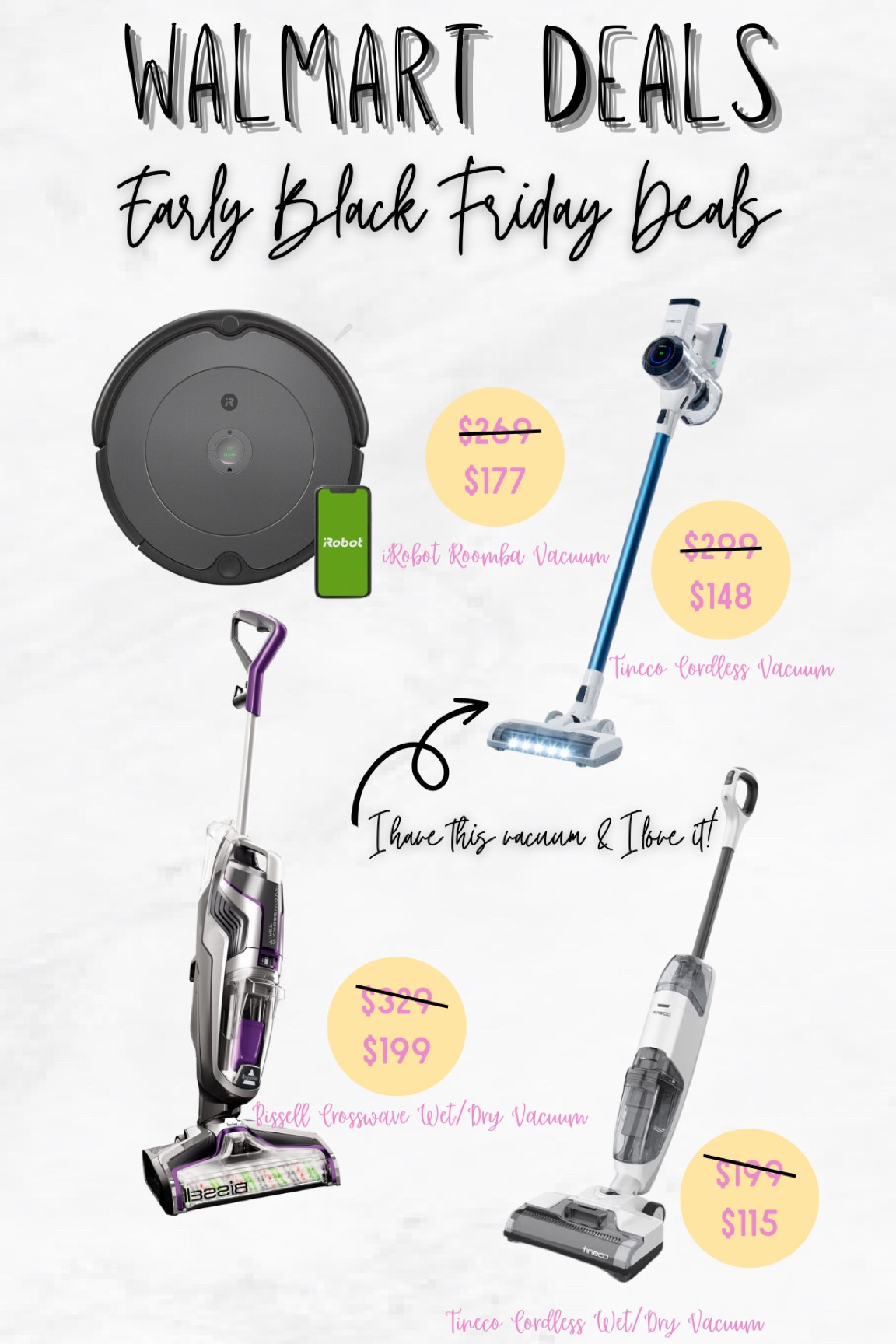 Walmart Black Friday Deals on Vacuum & Cleaning Appliances. 🚨

#LTKHoliday #LTKsalealert #LTKCyberweek