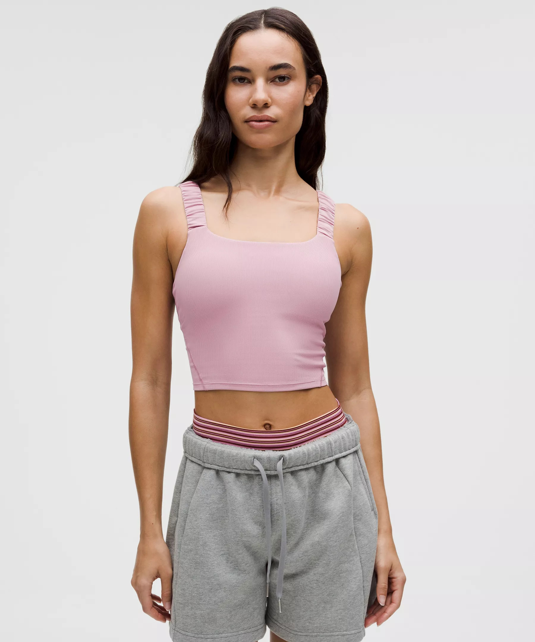 Ruched-Strap Cropped Keyhole Tank Top | Lululemon (US)