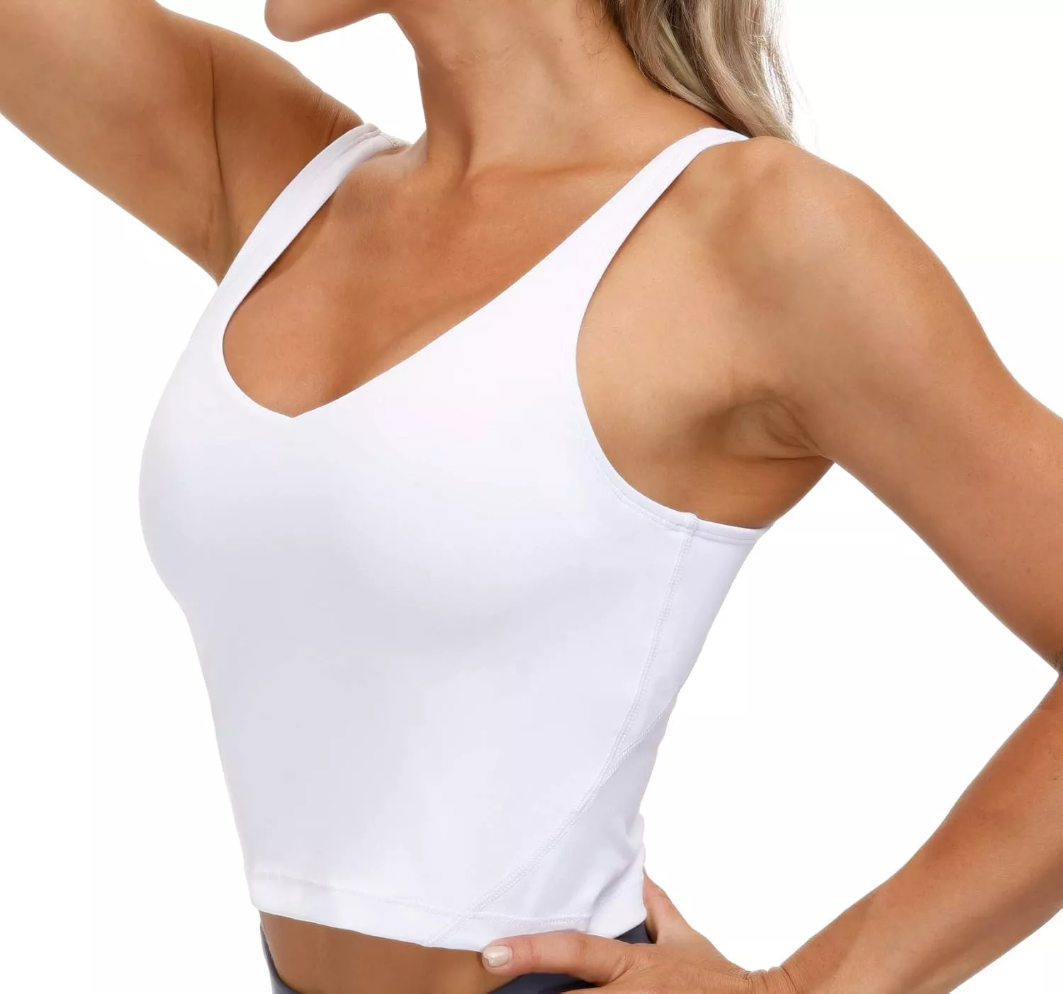 The Gym People' Longline Wirefree Padded Sports Bra / Tank - Medium Support