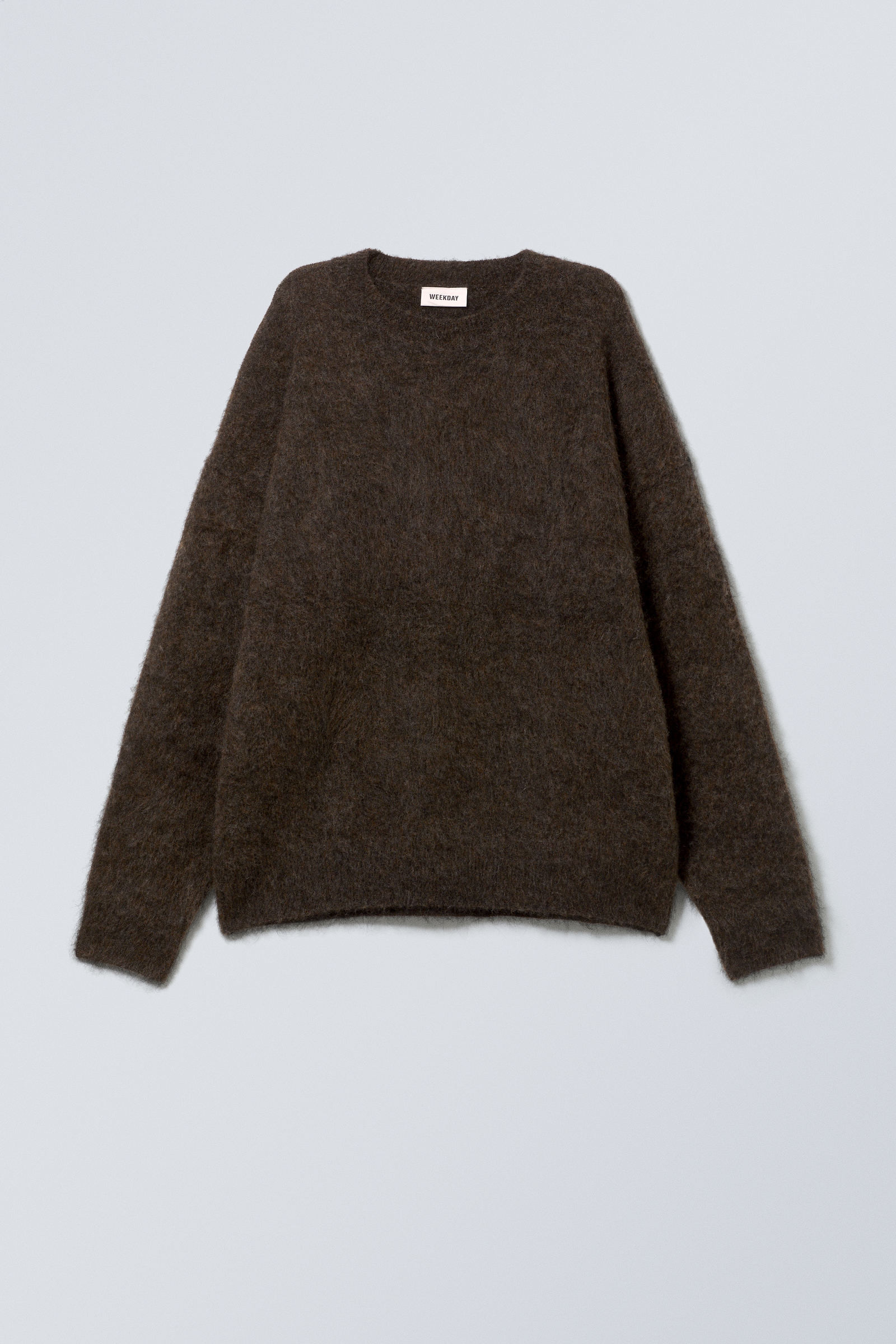 Oversized Knitted Mohair Blend Sweater | Weekday