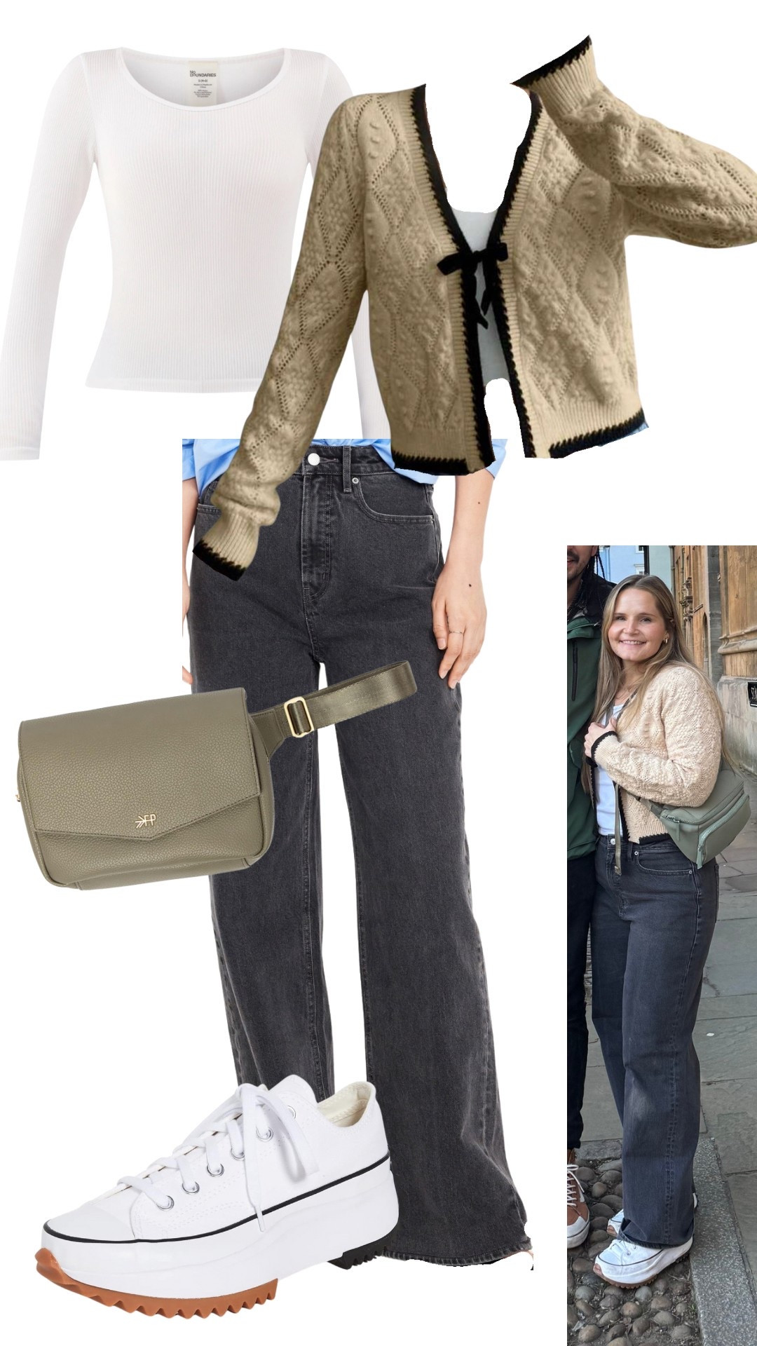 Comfy and cute travel outfit for spring in Europe. I wore this for a day exploring Oxford in England  

#LTKTravel #LTKStyleTip #LTKMidsize