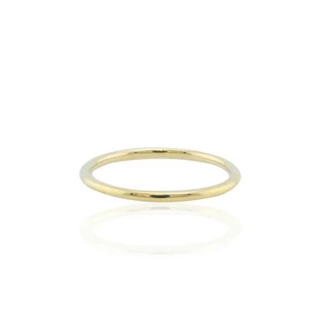 ONLINE - 14K Yellow Gold Basic Thin Band Ring - Walmart.com | Walmart (US)