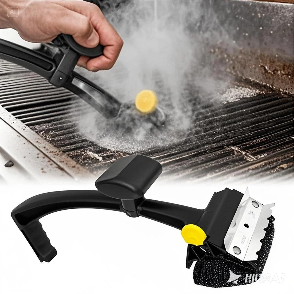 Bbq Daddy Steam Cleaning Grill Scrubber Grill Brush Bristle Free, Durable & Heat Resistant, Water... | Walmart (CA)