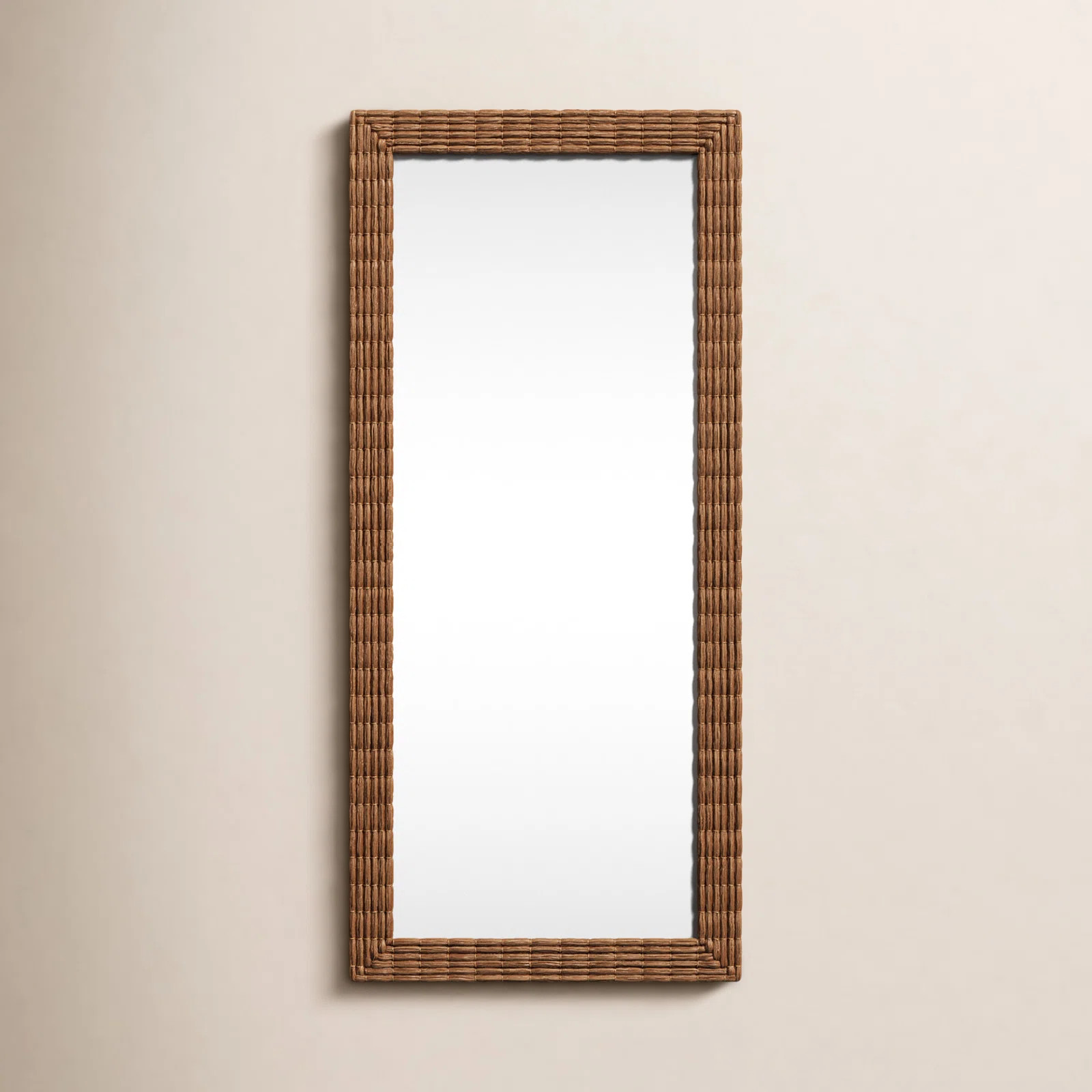 Rosalie Seagrass Rectangle Mirror | Birch Lane