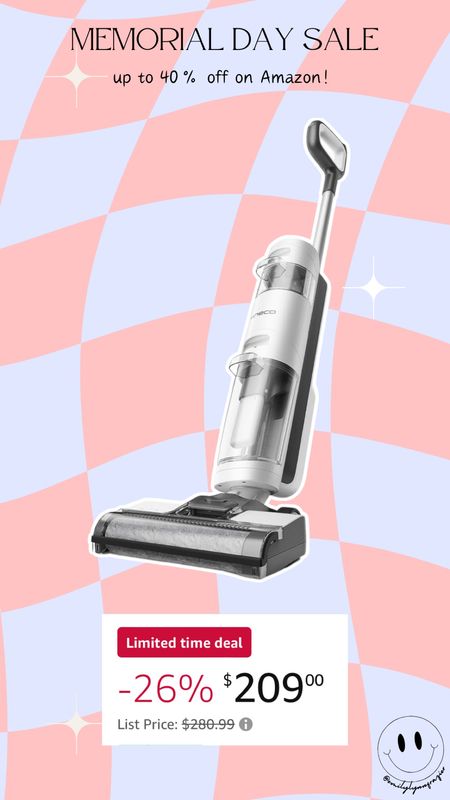 The viral Tineco vacuum is on sale 26% off today! $209 vs $280

Also comes with extra brushes and cleaner

#LTKSeasonal #LTKSaleAlert #LTKHome