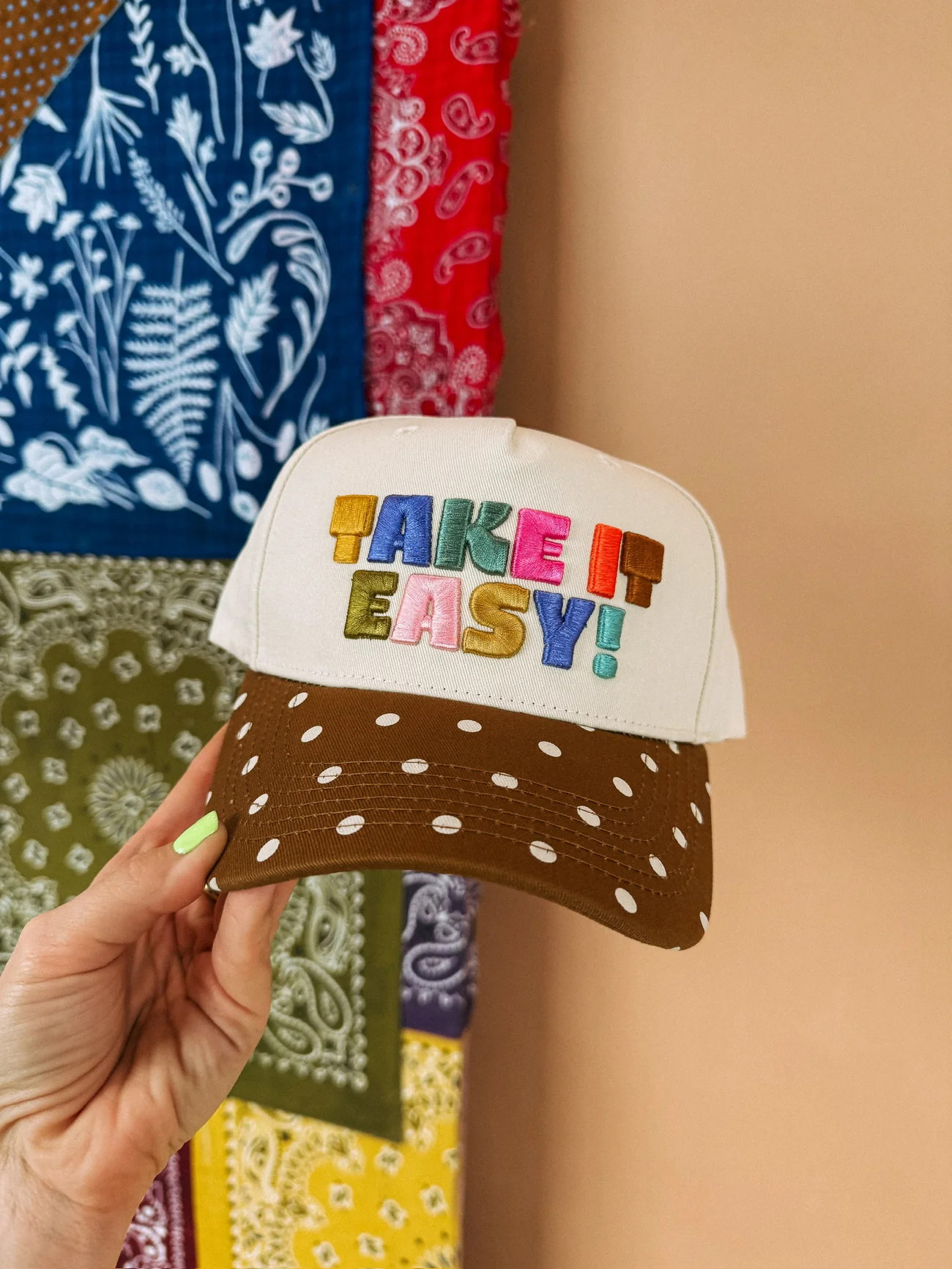 ETTA OG | take it easy! trucker hat - polka dot | Etta+East