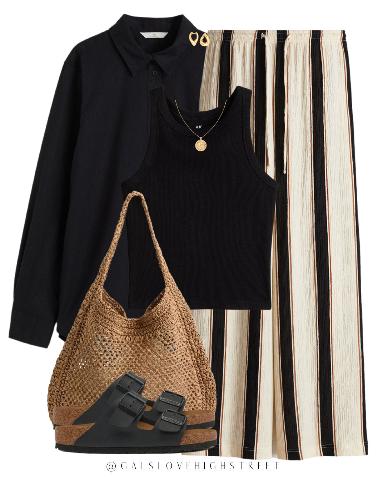 Spring summer wear 
Summer trousers
Wide leg trousers 
H&M new in 
Sandals Birkenstock 

#LTKmidsize #LTKuk #LTKspring