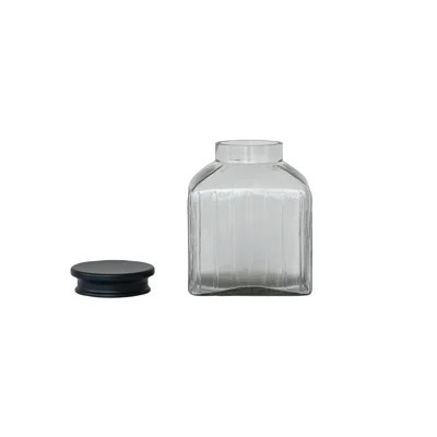 Square Glass Jar with Lid | Wayfair North America