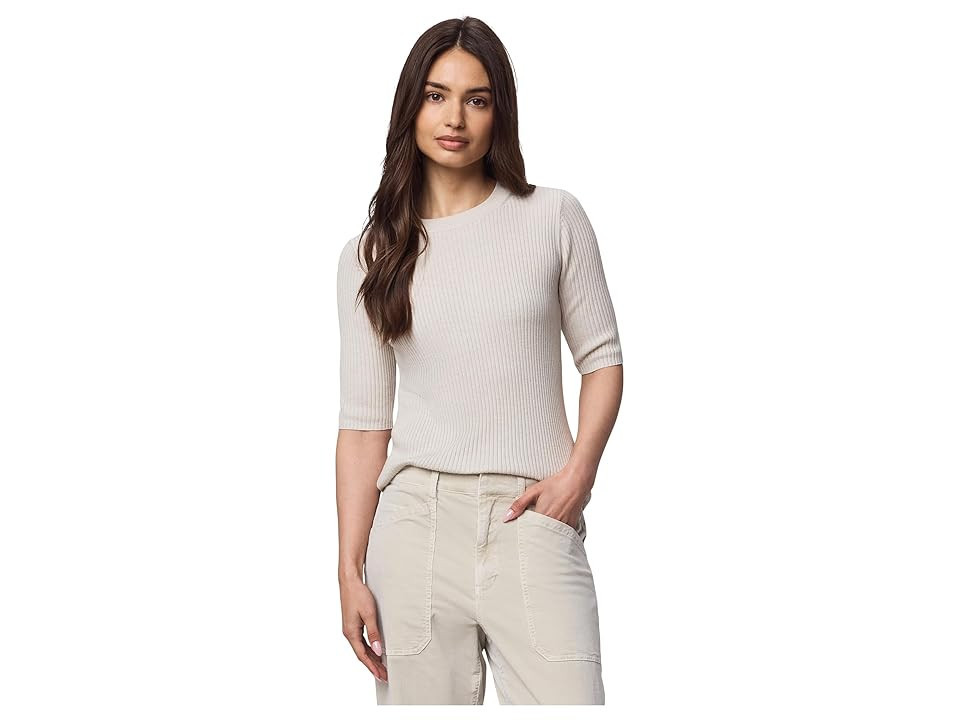 Splendid Georgie Elbow Sleeve Sweater Women's Sweater Pale Oak Heather : SM (Women's 2-4), Cashmere/Nylon/Polyester | Zappos