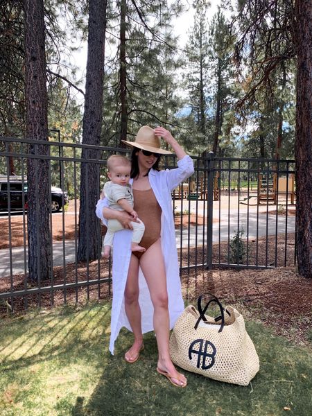 My go-to Janessa Leone Simone hat is 30% off right now! Love this linen shirt dress coverup. I sized down,  but I would say it runs tts. 

Dress - Frank & Eileen xxs
Bathing suit - Hunza G
Sandals - Beek 35
Tote - Anine Bing xl
Hat - Janessa Leone small 

Petite style, tonal style, neutral outfit, capsule wardrobe, minimal Style, street style outfits, vacation outfits, swim  


#LTKswim #LTKsalealert #LTKitbag