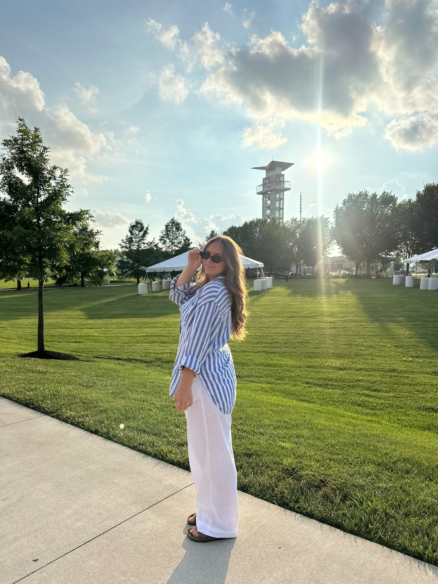 Happy 4th of July! My striped linen button up is sold out but I linked the other colors ❤️🤍💙

#LTKStyleTip #LTKShoeCrush