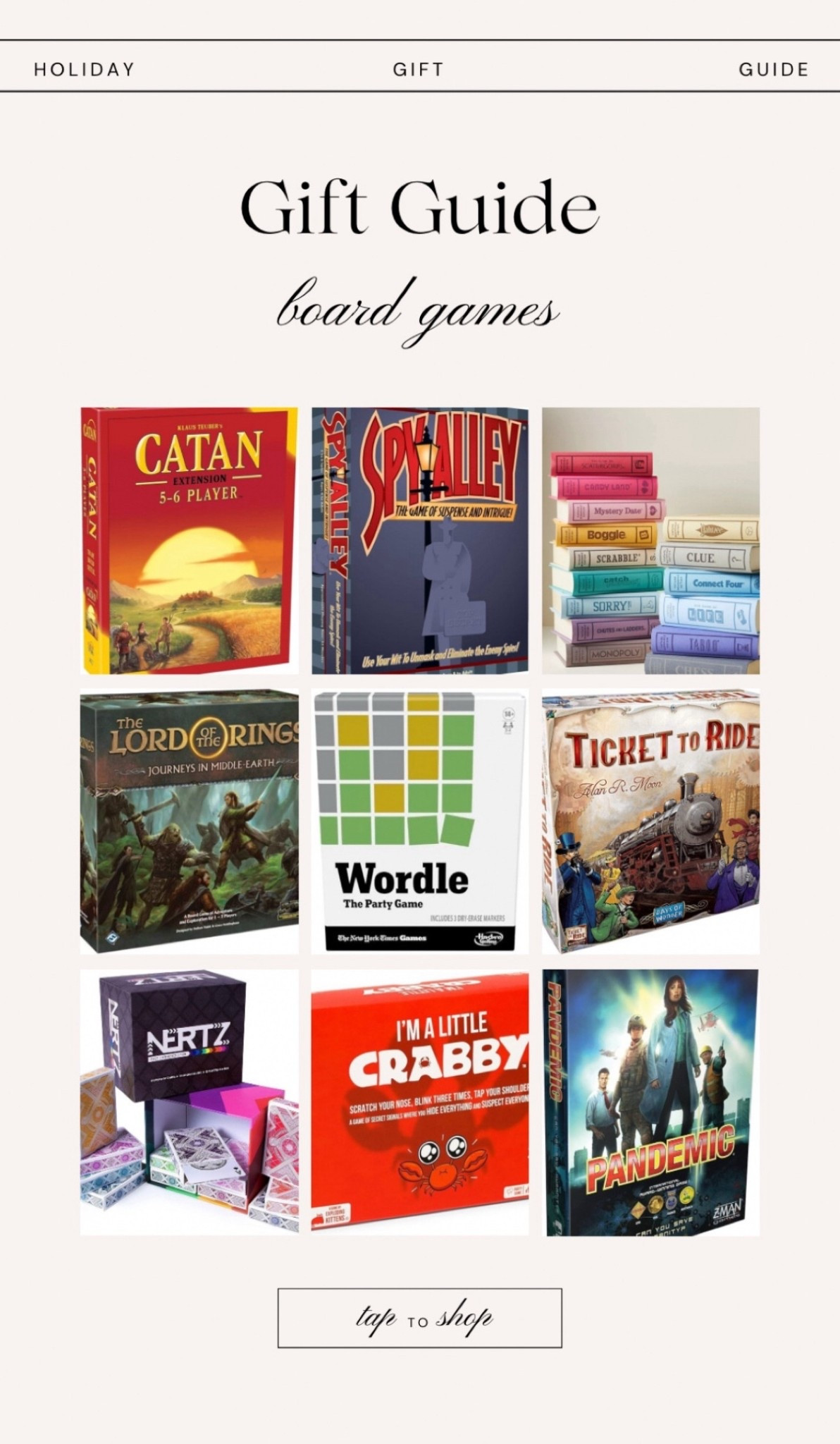 board game gift ideas!! some of our favorite board games :)



#LTKGiftGuide #LTKCyberWeek #LTKHoliday