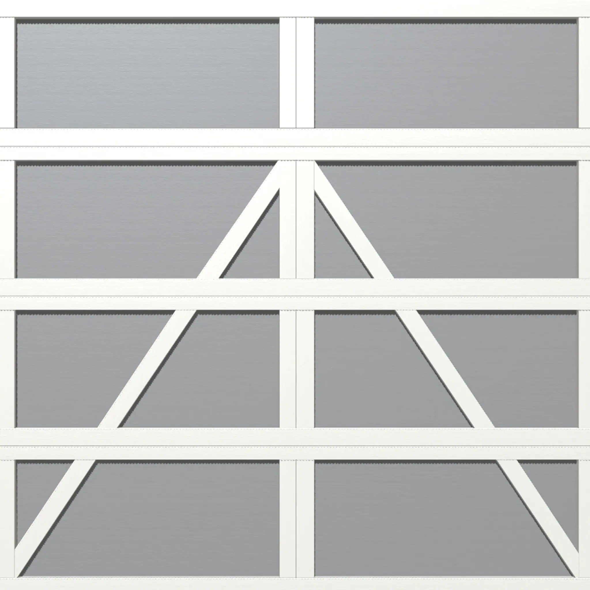 Wayne Dalton Classic Steel Model 9405 8-ft x 8-ft 10 R-Value Insulated White, Gray Single Garage Door one_size | WD9405CHWGY88 | Lowe's