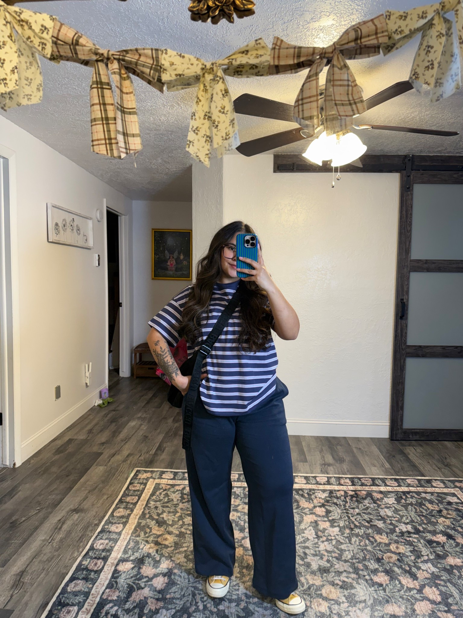 OOTD ♥️ wearing a large in the shirt and a medium petite in the sweats 

#LTKootd #LTKMidsize #LTKSaleAlert