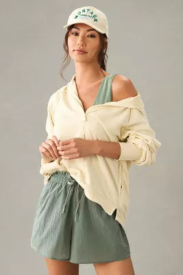 Daily Practice by Anthropologie Hooded V-Neck Pullover | Anthropologie (US)