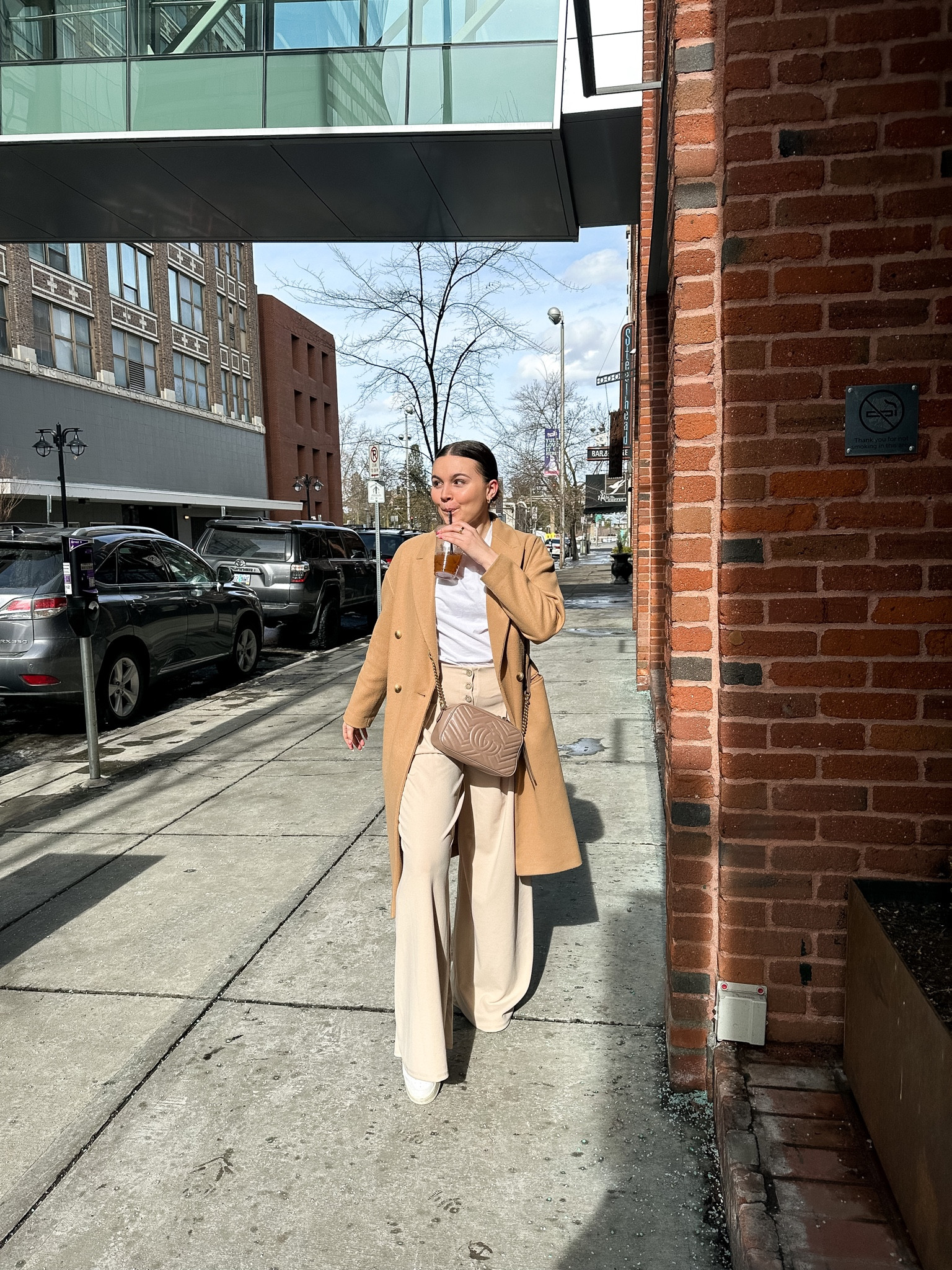 Neutral office appropriate outfit idea! Perfect transition look for spring 

I’m wearing a M tee and size 9 sneakers 

#LTKstyletip #LTKFind #LTKworkwear