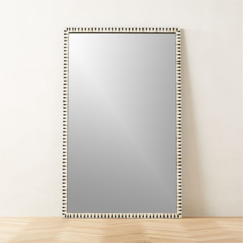 Caraway Bone Inlay Floor Mirror 48"x78" + Reviews | CB2 | CB2