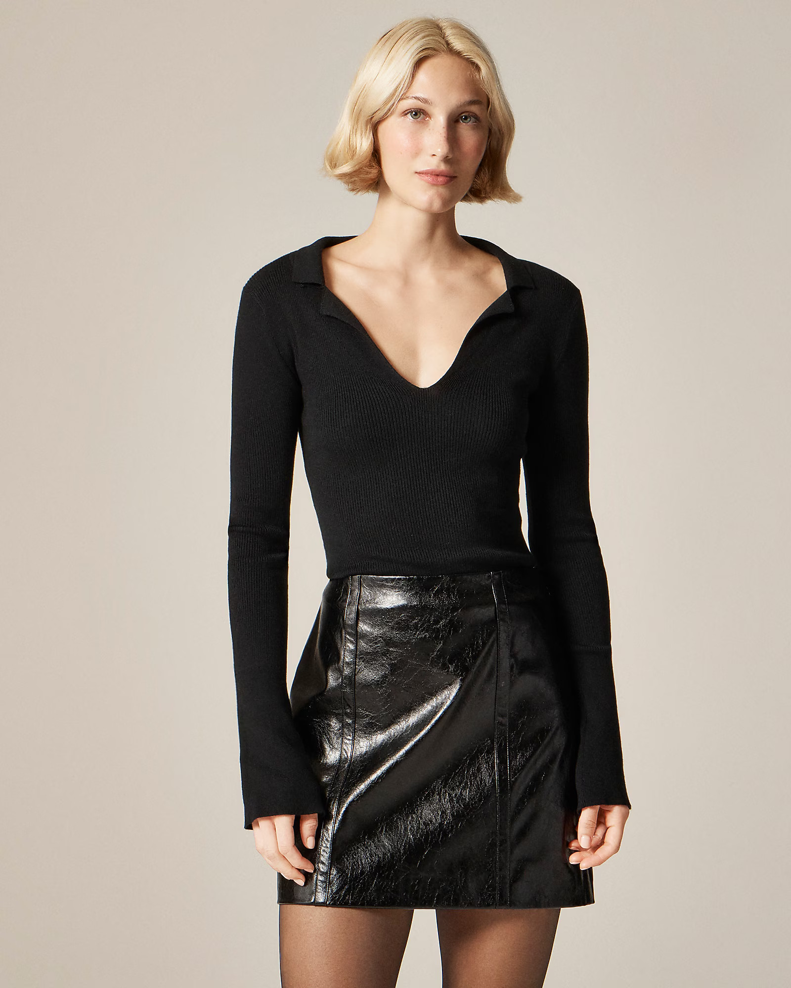 Fitted pullover sweater in TENCEL™ lyocell blend | J. Crew US