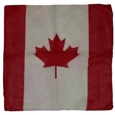 22 x22 Canada Canadian Maple Leaf Red White Bandana | Walmart (US)