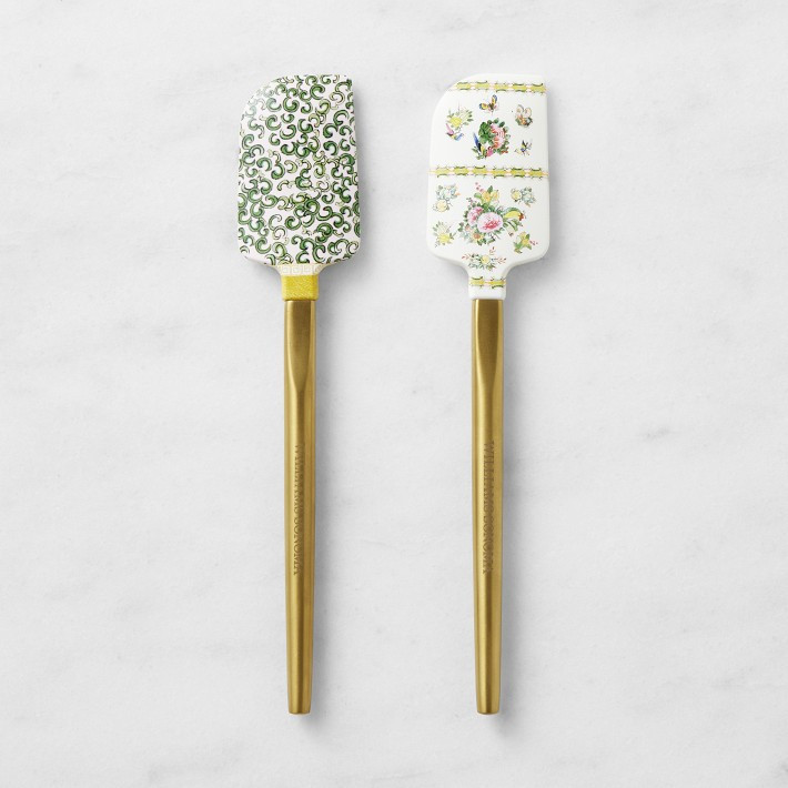Williams Sonoma Famille Rose Mini Spatula with Gold Handle, Set of 2 | Williams-Sonoma