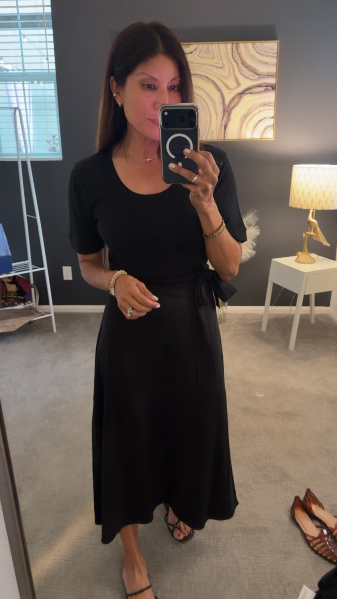 A good basic black dress 
Wearing xs 

Now under $10 
Walmart finds 
Vacation dress

#LTKootd #LTKOver40 #LTKPetite