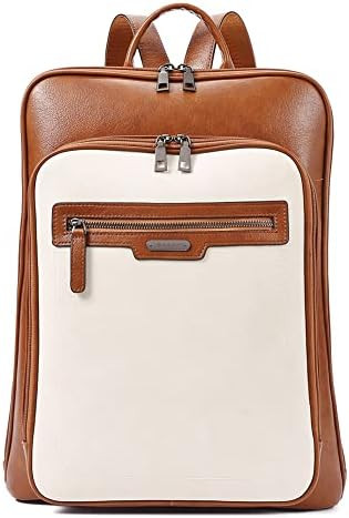 CLUCI Womens Laptop Backpack Leather 15.6 inch Computer Backpack Business Large Travel Daypack Vi... | Amazon (US)