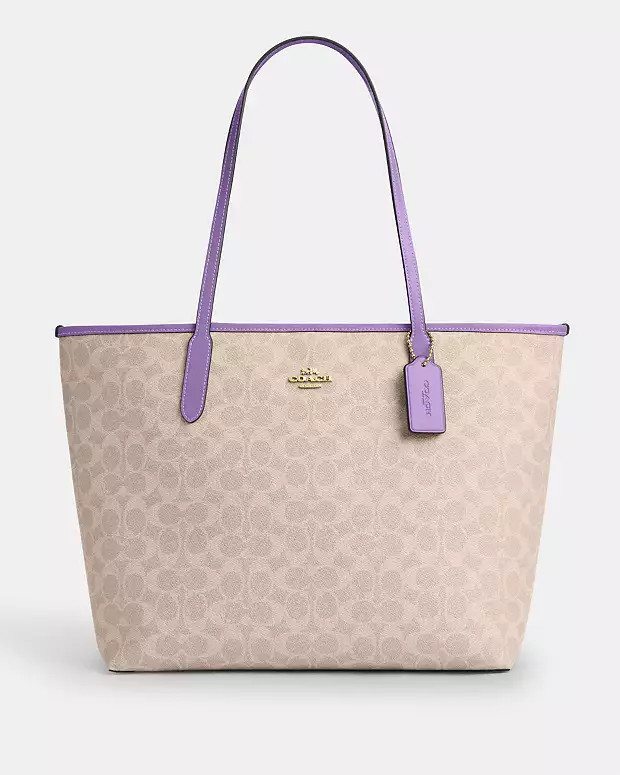 City Tote Bag In Signature Canvas | Coach Outlet US