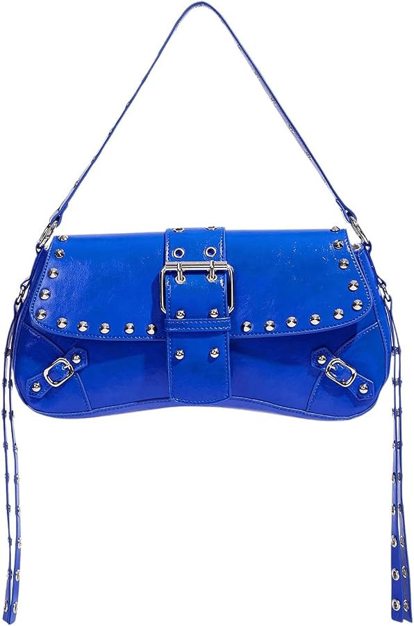 MakeMeChic Women's Shoulder Bags Y2K PU Leather Clutch Small Purse Bags | Amazon (US)