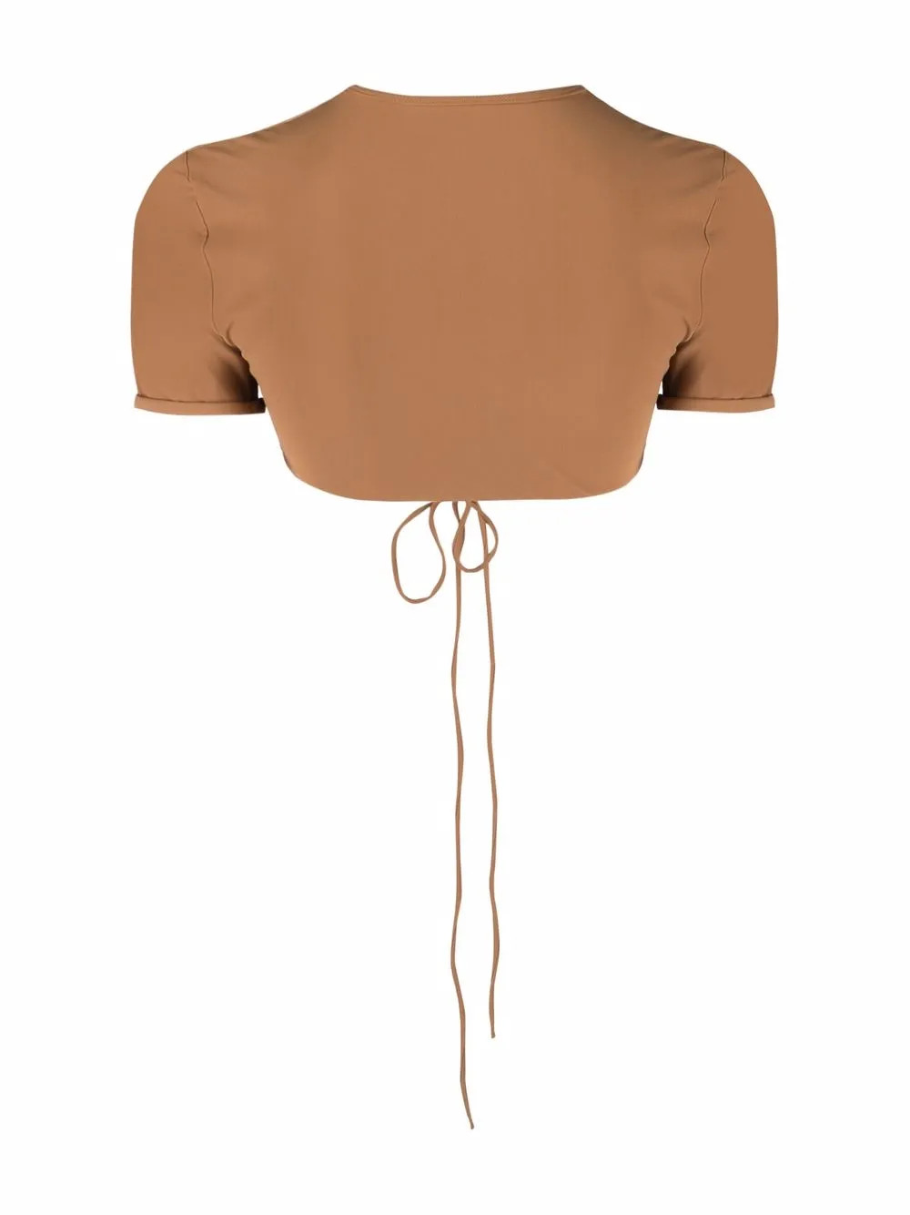 Christopher Esber ruched-front Bikini Top - Farfetch | Farfetch Global