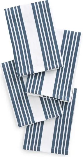 Set of 4 Stripe Basket Weave Kitchen Towels | Nordstrom