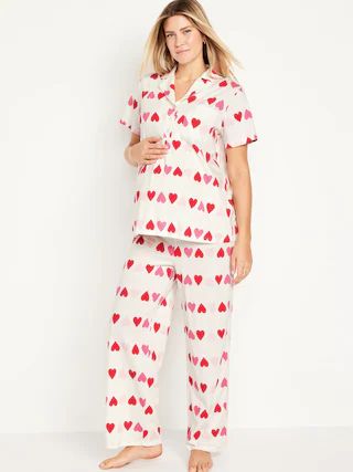 Maternity Printed Jersey Pajamas | Old Navy (US)