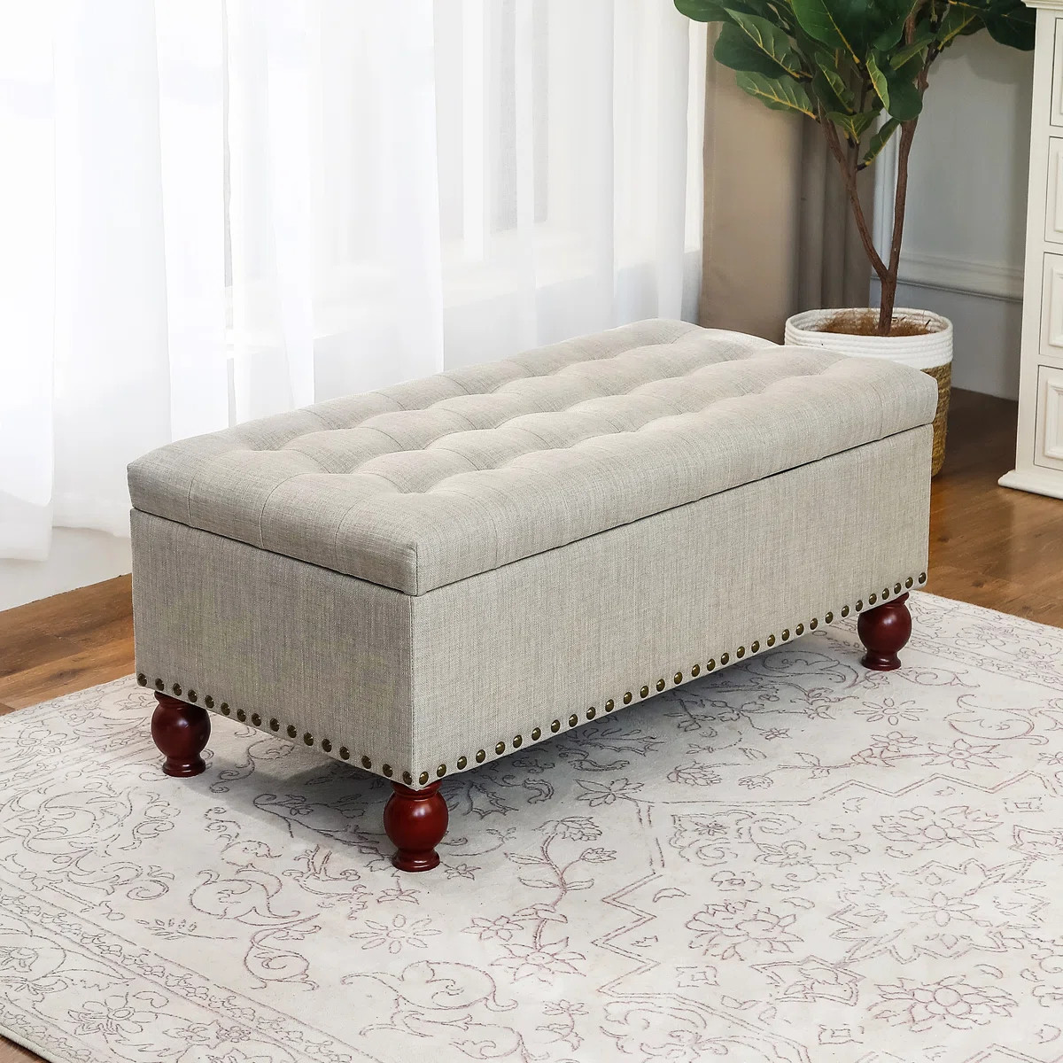 40" Upholstered Storage Ottoman Bench | Wayfair North America