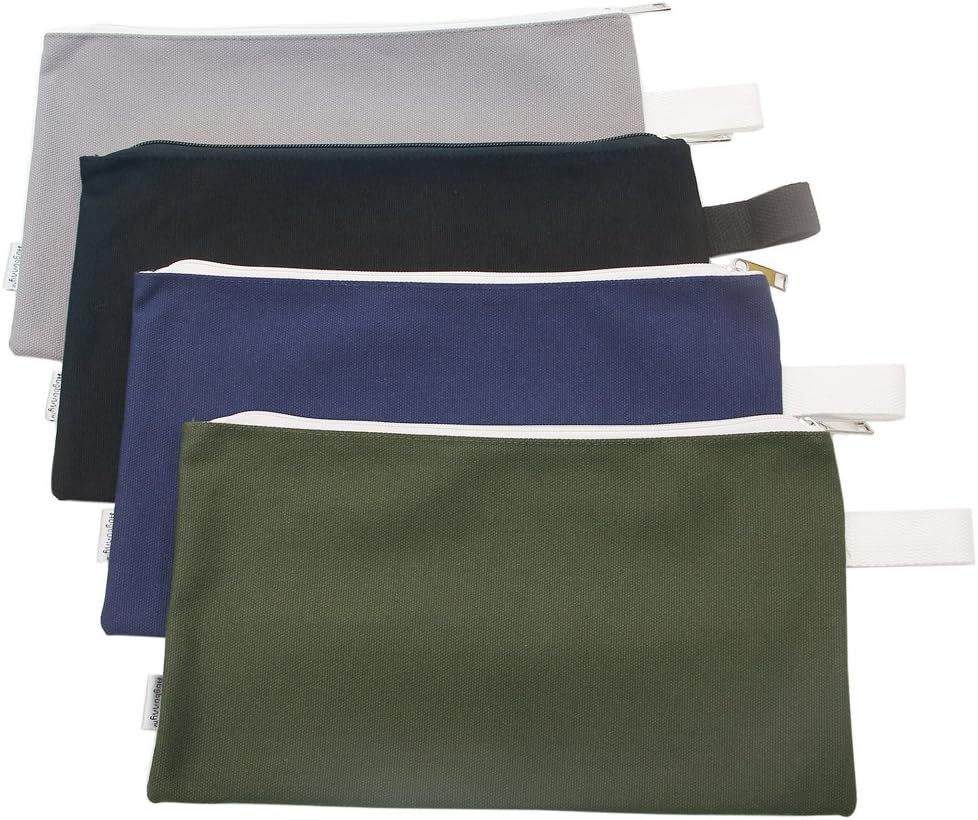 Augbunny 100% Cotton 16oz Heavy Duty Multi-purpose Canvas Zipper Tool Bag Organize Storage Pouch ... | Amazon (US)