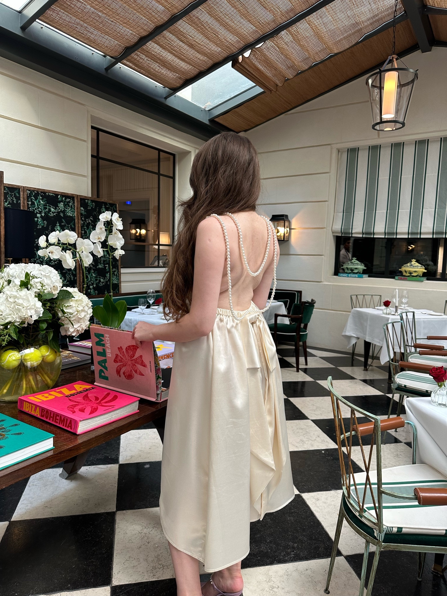 Open back midi dress 
Take a larger size, for instance. I usually wear small (S), but I ordered a medium (M).

#LTKHoliday #LTKstyletip #LTKSeasonal