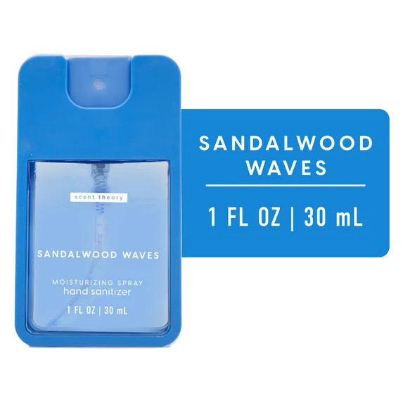 +3View allHero image 0 of Scent Theory Hand Sanitizer Spray, Sandalwood Waves, 1 fl oz, 0 of 9.b{... | Walmart (US)
