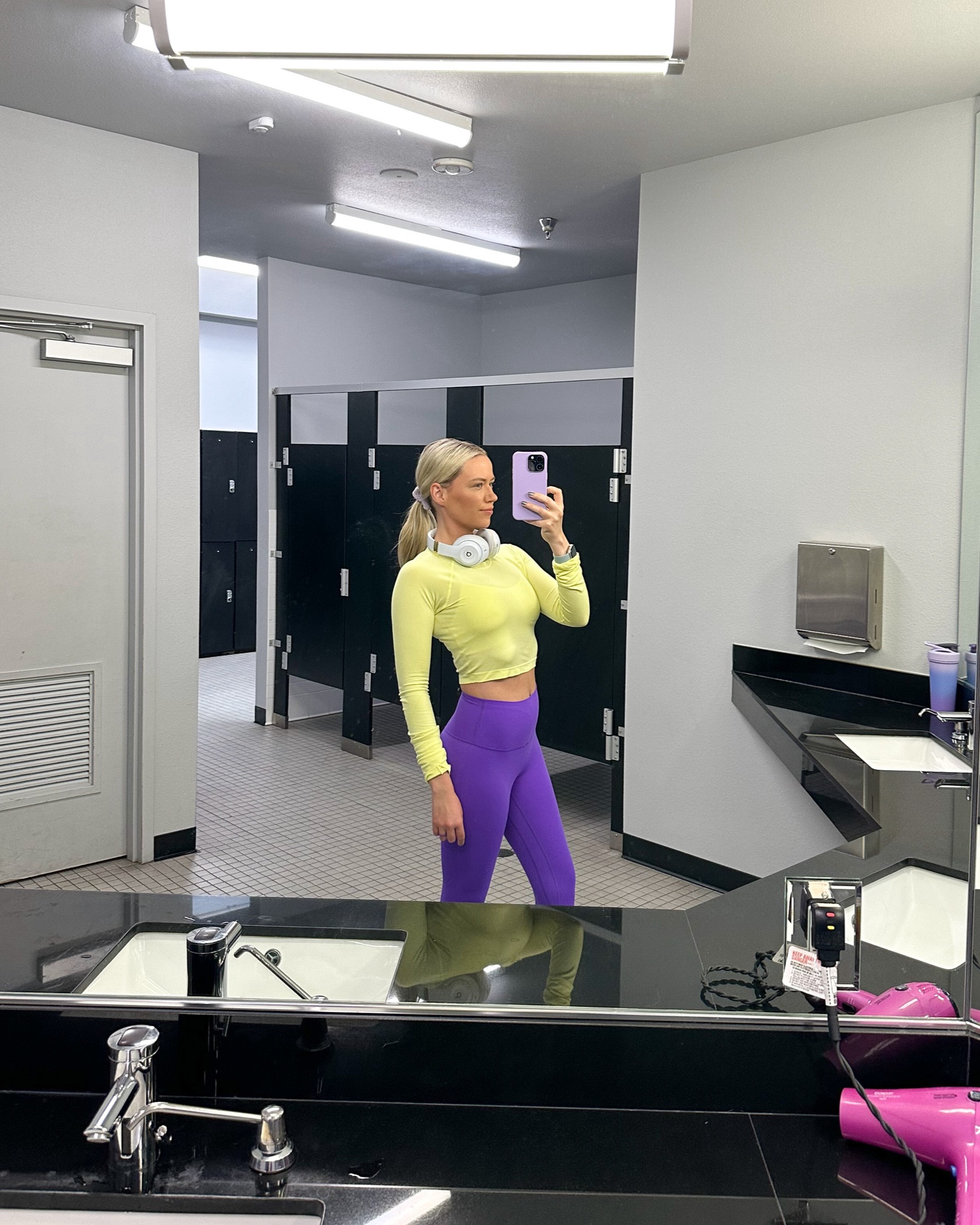 Top: Electric Lemon, 6
Sports Bra: Electric Lemon, 6
Leggings: Atomic Purple, 4
Shoes: White, 9.5

Lululemon Align Leggings | Lululemon Aligns | Lululemon Swiftly | Cropped Swiftly | Activewear | Athleticwear | Gym

#LTKfitness