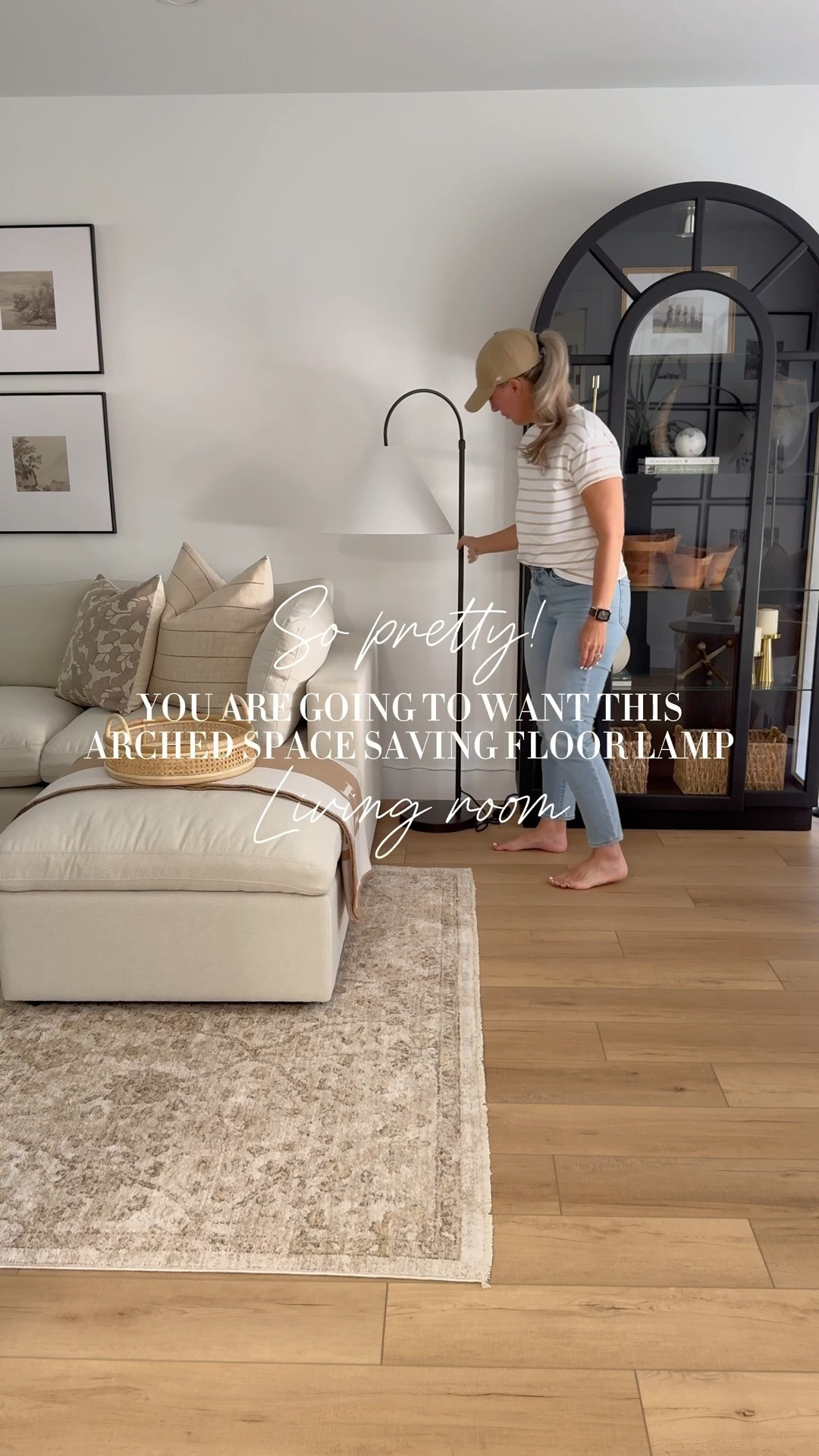 YOU ARE GOING TO WANT THIS🙌🏼

So pretty! This arched space saving floor lamp🫶🏼 It features a metal base and a stunning White linen empire shade. You can adjust the height and tilt the shade to direct the light in whatever direction you need it. 

Perfect for beside a small accent table or sofa. It would also work so well over a reading chair in a cozy corner.

#LTKHome