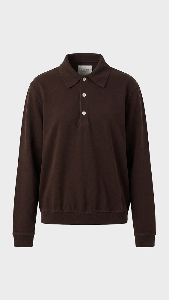 Citizens of Humanity Long Sleeve Banded Polo | Shopbop | Shopbop